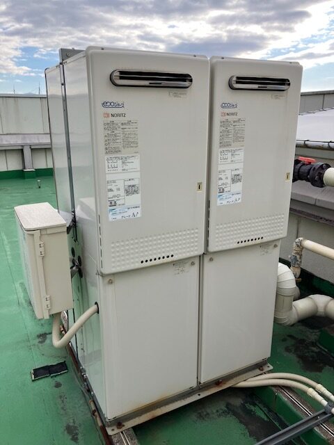 業務用ガス給湯器 更新工事更新前