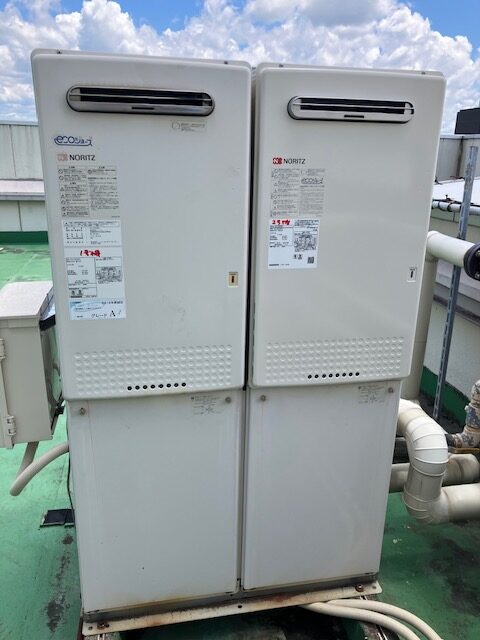 業務用ガス給湯器 更新工事（名古屋市・屋上設置）