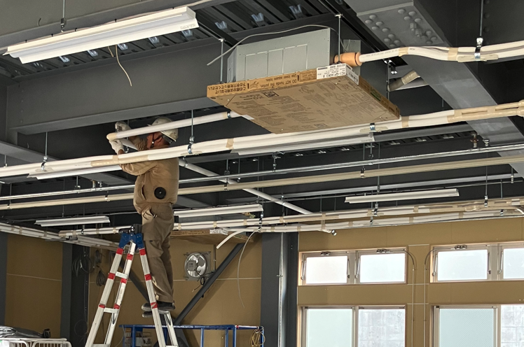 空調配管・吊り込み(新築工場|名古屋市)
